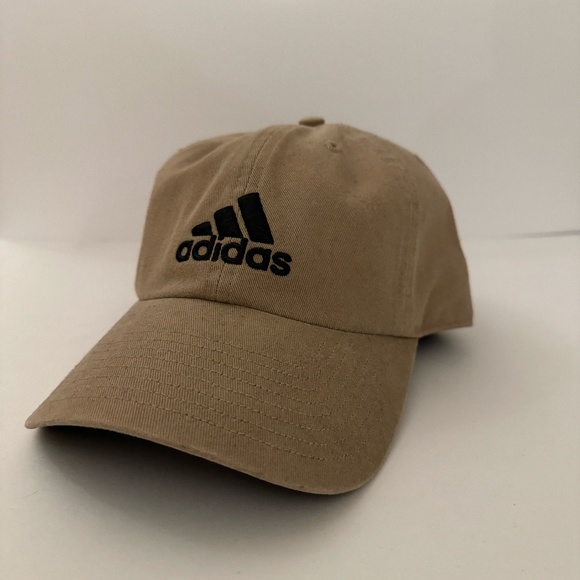 Adidas Logo Baseball Cap, One Size Strap Back, Tan - Picture 1 of 4
